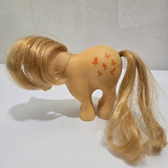 VINTAGE G1 MY LITTLE PONY BUTTERSCOTCH Yellow red butterflies MLP 1982 - Picture 4 of 7